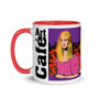 For sale online the best pink Mona lisa pop art portrait mug by  Neoclassical Pop Art