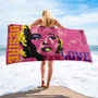 Buy online the best Marilyn Monroe  Desire Love hot pink yellow purple collectible pop art luxury fashionable beach Towel by Neoclassical pop art 
