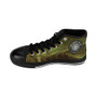 The best Da Vinci  Women's High-top Olive Abstract fashion designer Sneakers by Neoclassical Pop Art  