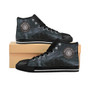 Da Vinci Men's High-top Designer Grey Sneakers by Neoclassical Pop Art online fashion designer brand store