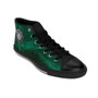 Da Vinci Men's High-top Green designers Sneakers by Neoclassical Pop Art fashion designer online brand 