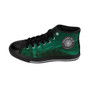 Da Vinci Men's High-top Green designers Sneakers by Neoclassical Pop Art 