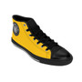 buy online Da Vinci Yellow Women's High-top Sneakers by Neoclassical Pop Art fashion designer online store brand