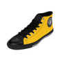 buy online Da Vinci Yellow Women's High-top Sneakers by Neoclassical Pop Art fashion collectible designer online store brand