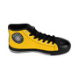 buy online Da Vinci Yellow Women's High-top Sneakers by Neoclassical Pop Art the best fashion designer online store brand