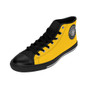 Da Vinci Yellow Men's High-top trendy Sneakers by Neoclassical Pop Art fashion designer online brand store