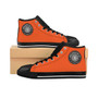 buy Da Vinci Men's High-top Orange fashion designer Sneakers by Neoclassical Pop Art fashion designer online brand store