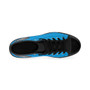 Trendy Da Vinci Light Blue Women's High-top Sneakers by Neoclassical pop art fashion designer online brand