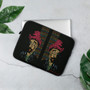 trendy collectible  Van Gogh pink yellow green self portrait print  designer artistic Laptop Sleeve by Neoclassical Pop Art Online Brand online store