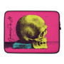 Leonardo da Vinci Pink Yellow light blue skull Laptop Sleeve