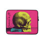 on sale Leonardo da Vinci Pink Yellow light blue rock pop skull designer Laptop Sleeve by Neoclassical Pop Art Online Brand online store 