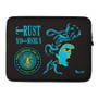 Caravaggio blue green yellow medusa painting Laptop Sleeve