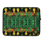 Gustav Klimt Beethoven Frieze" Colorful green orange yellow Laptop Sleeve