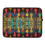 Gustav Klimt Beethoven Frieze" Colorful yellow, blue , green orange Laptop Sleeve