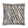 Da Vinci Caricature Black & White Zebra Premium throw Pillow by Neoclassical Pop Art online designer brand