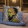 On sale Van Gogh Self Portrait Throw Pillow Black and White Zebra Décor  by Neoclassical Pop Art online designer brand store 
