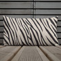 on sale Da Vinci Sforza Square Decorative Pillow Black and White Zebra Décor  by Neoclassical Pop Art online brand store 