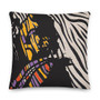Sandro Botticelli Self Portrait Throw Pillow Black and White Zebra Décor