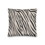 Leonardo da Vinci Grotesque -Square Throw Pillow Black and White Zebra Décor by Neoclassical Pop Art