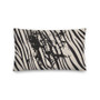 On Sale Leonardo da Vinci Grotesque -Square Throw Pillow Black and White Zebra Décor by Neoclassical Pop Art