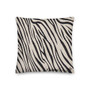 on sale Leonardo da Vinci Industrial Square Throw Pillow Black and White Zebra Décor by Neoclassical Pop Art