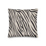 Leonardo da Vinci Industrial Square Throw Pillow Black and White Zebra Décor by Neoclassical Pop Art