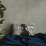 buy Leonardo Da Vinci Square Accent Pillow eduard manet Black and White Zebra Décor by Neoclassical Pop Art 