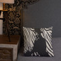 buy Leonardo Da Vinci Square Accent Pillow eduard manet Black and White Zebra Décor by Neoclassical Pop Art 