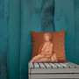shop for Jacques-Louis David “Neoclassical Countess" orange Throw Pillow. Modern Pop Art Art by Neoclassical Pop Art 
