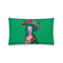 Goya green Premium decorative throw pillow Pillow by Neoclassical Pop Art designer online art fashion and design brand store