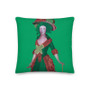 On sale Goya green Premium decorative throw pillow Pillow by Neoclassical Pop Art designer online art fashion and design brand store 