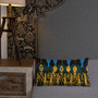 On sale Gustav Klimt  Blue Yellow Premium decorative throw pillow Pillow by Neoclassical Pop Art designer online art fashion and design brand store 