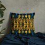 On sale Gustav Klimt  Blue Yellow Premium decorative throw pillow Pillow by Neoclassical Pop Art designer online art fashion and design brand store 