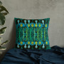 On sale Gustav Klimt Green Blue Yellow Premium decorative throw pillow Pillow by Neoclassical Pop Art designer online art fashion and design brand store 