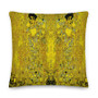 On sale Gustav Klimt yellow decorative Premium throe pillow Pillow by Neoclassical Pop Art online art fashion design brand  store 