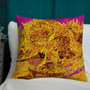 Om sale Vincent Van Gogh Sunflowers Yellow and Hot Pink Throw Pillows by Neoclassical Pop Art  online designer art fashion and design brand shipping worldwide 