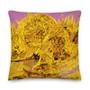 Vincent Van Gogh Sunflowers Yellow and Blush Pink Decorative Pillows art fashion and design