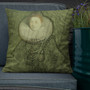 Sir Peter Paul Rubens Old Masters Collection  olive green Antique artistic throw pillow olive green by Neoclassical Pop Art  online brand store