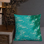 On sale Turquoise Old Masters pillow for sale online by Neoclassical Pop Art online designer art fashion and design brand  