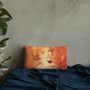 On sale orange Old Masters pillow for sale online by Neoclassical Pop Art online designer art fashion and design brand  