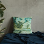 Botticelli | Girls Army Green Turquoise Throw Pillow