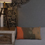 Goya brown off white Orange Decorative Pillow by Neoclassical Pop Art online  art fashion and design brand