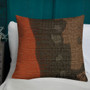 on sale Goya brown off white Orange Decorative Pillow by Neoclassical Pop Art online  art fashion and design brand 