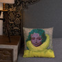 For sale Sir Peter Paul Rubens "Infanta Isabella" yellow green orange blue colorful throw pillows by Neoclassical Pop Art online designer Accent Pillow brand