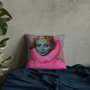 For sale Sir Peter Paul Rubens "Infanta Isabella" pink green colorful throw pillows by Neoclassical Pop Art online designer Accent Pillow brand