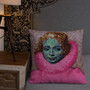 For sale Sir Peter Paul Rubens "Infanta Isabella" pink green colorful throw pillows by Neoclassical Pop Art online designer Accent Pillow brand