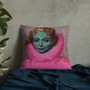 For sale Sir Peter Paul Rubens "Infanta Isabella" pink green colorful throw pillows by Neoclassical Pop Art online designer Accent Pillow brand