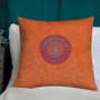 Rembrandt Neoclassical Pop Art orange BlueThrow Pillow by Neoclassical Pop Art online interior design online brand 