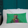 On sale  Rembrandt green pink decorative Premium throe pillow Pillow by Neoclassical Pop Art online art fashion design brand  store 