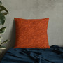 Velazquez Portrait Orange Premium decorative throw pillow Pillow by Neoclassical Pop Art designer online art fashion and design brand store